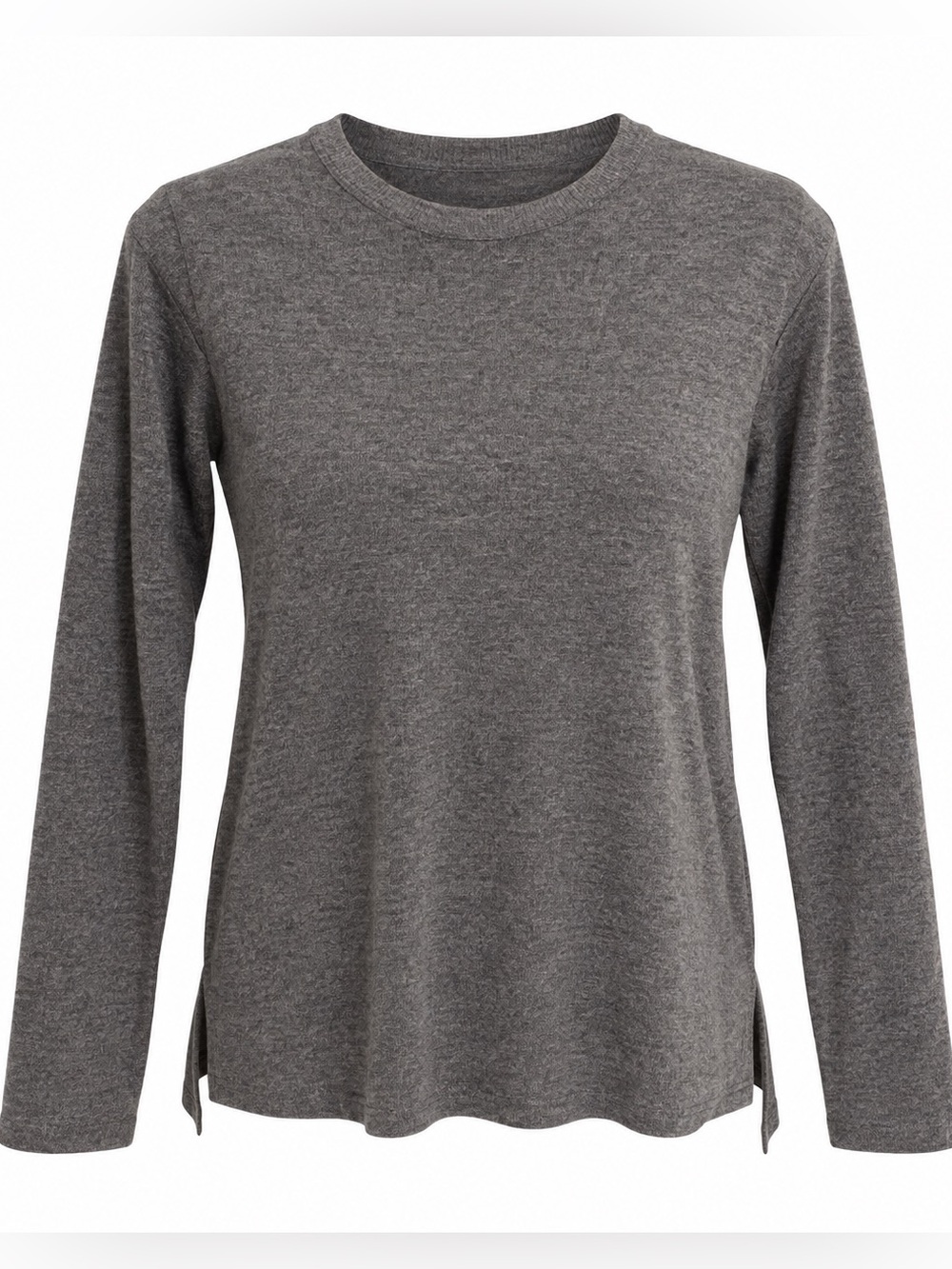 Joan Vass gently worn grey stylish sweater shirt